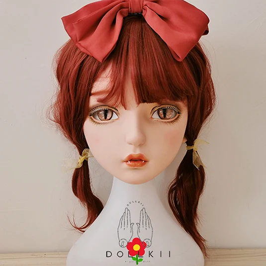 Dollkii 15) Женская Девушка кремнезема Косплей BJD переодевание кигуруми Голова маска Аниме ролевые игры вечерние Трансвестит кукольная маска - Цвет: type 11