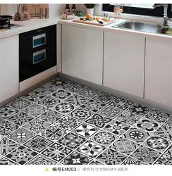 Floor Stickers Waterproof Oil-Proof Vinyl Home Decor Self-Adhesive Paper Bathroom Floor Wall Wallpapers Tile Stickers Peelable
