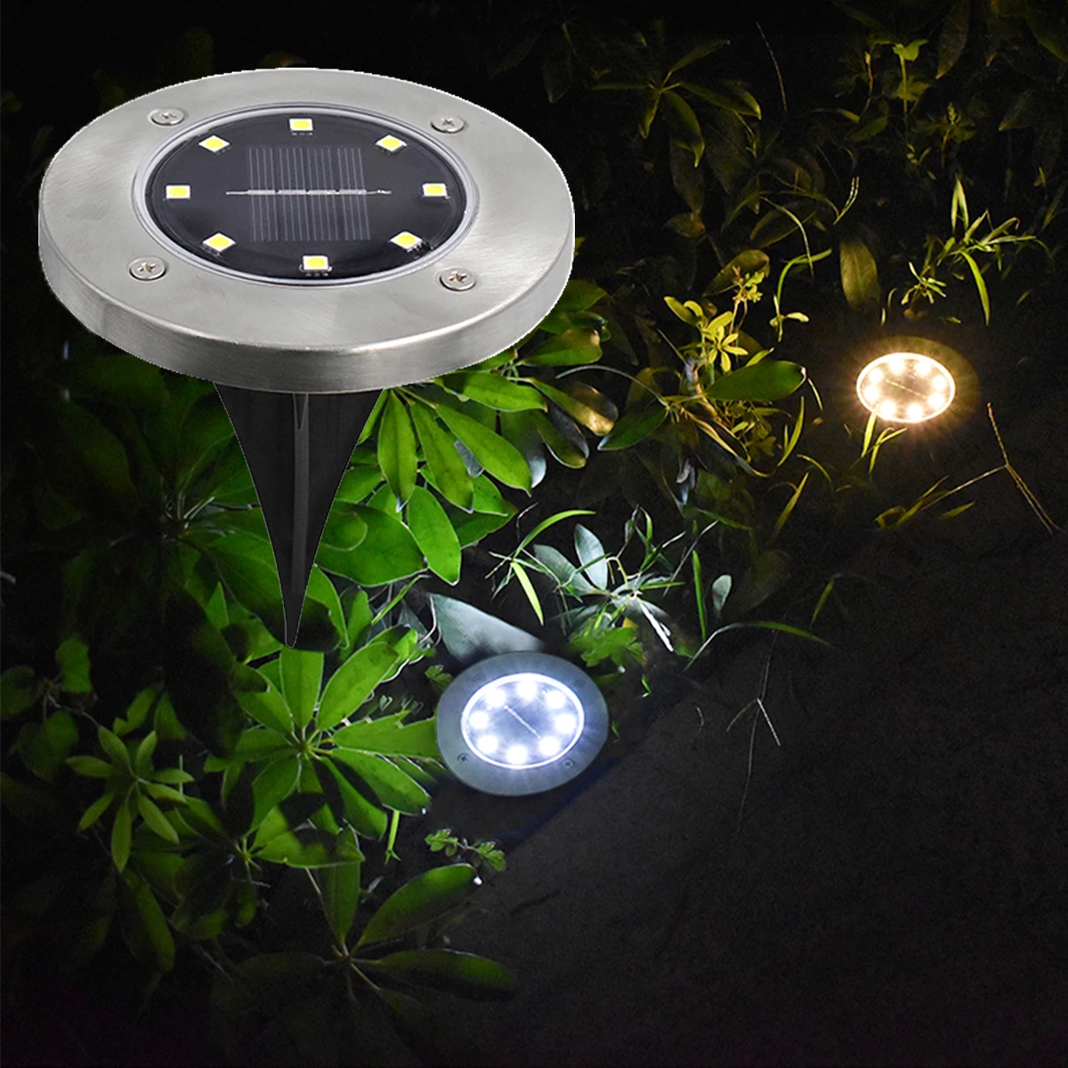 LED Solar Light Outdoor Waterproof Travel Security Lamps Camping Tools Lawn Decorative Garden For Yard Deck | Спорт и развлечения