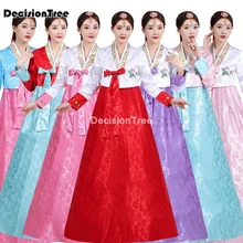 

2021 korean style traditional retuo vintage hanbok dress for women v neck evening party dress hanbok lady tunic national costume