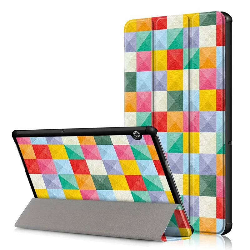 

Tri-Folding Smart Stand Leather Case For HuaWei Mediapad M5 Lite 10 BAH2-W09 L09 W19 AL10 10.1" Tablet PC