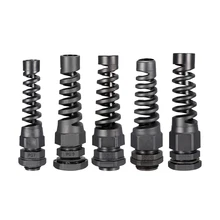 Uxcell 1-20 шт. PG7 PG9 PG11 PG13.5 PG16 кабельный ввод Водонепроницаемый IP68 нейлоновый Шарнир регулируемый фиксатор с сбросом напряжения черный