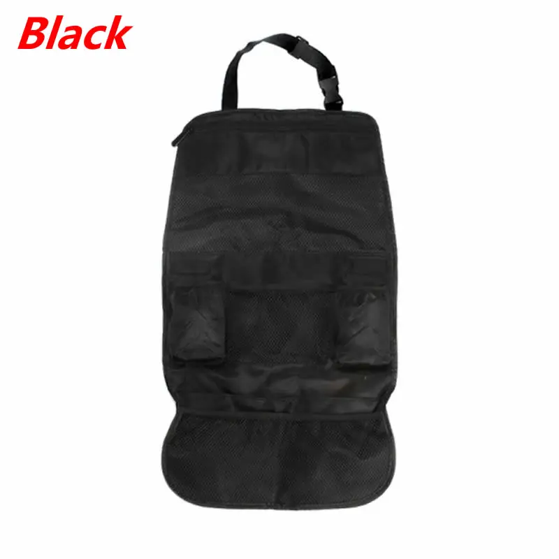 Сумка для хранения сидений автомобиля с несколькими карманами, органайзер для заднего сиденья автомобиля, сумка для хранения, аксессуары для автомобиля, подвесная сумка для автомобиля - Цвет: Black
