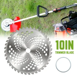 Lâmina de cortador de grama e árvore, 2 peças, 10 polegadas, 40 dentes, lâmina de serra circular, substituição para cortar grama, aparador de árvores