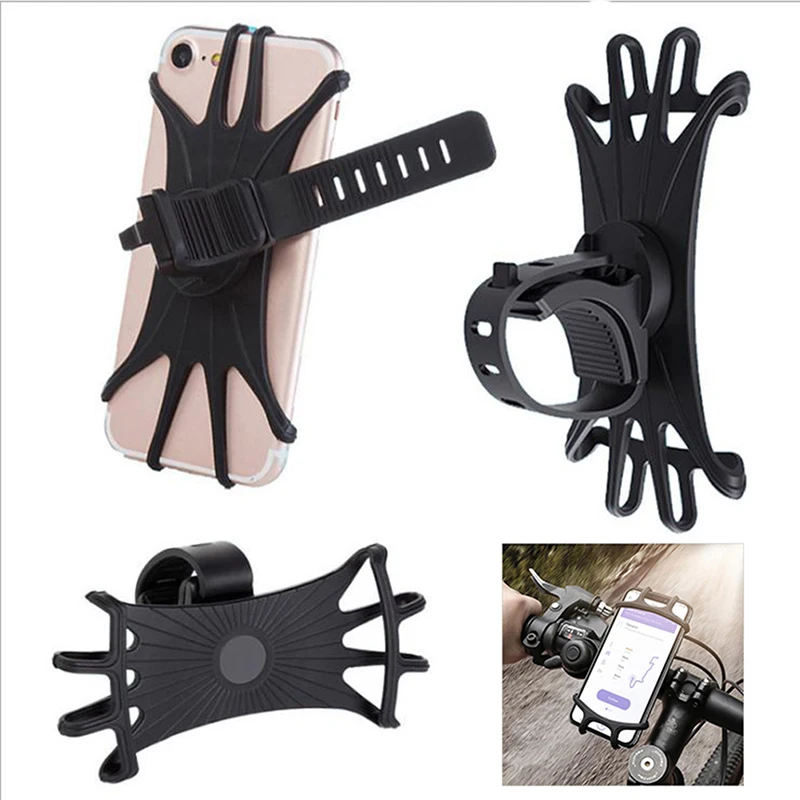 Универсальный держатель для телефона на велосипед силиконовый руль мотоцикла