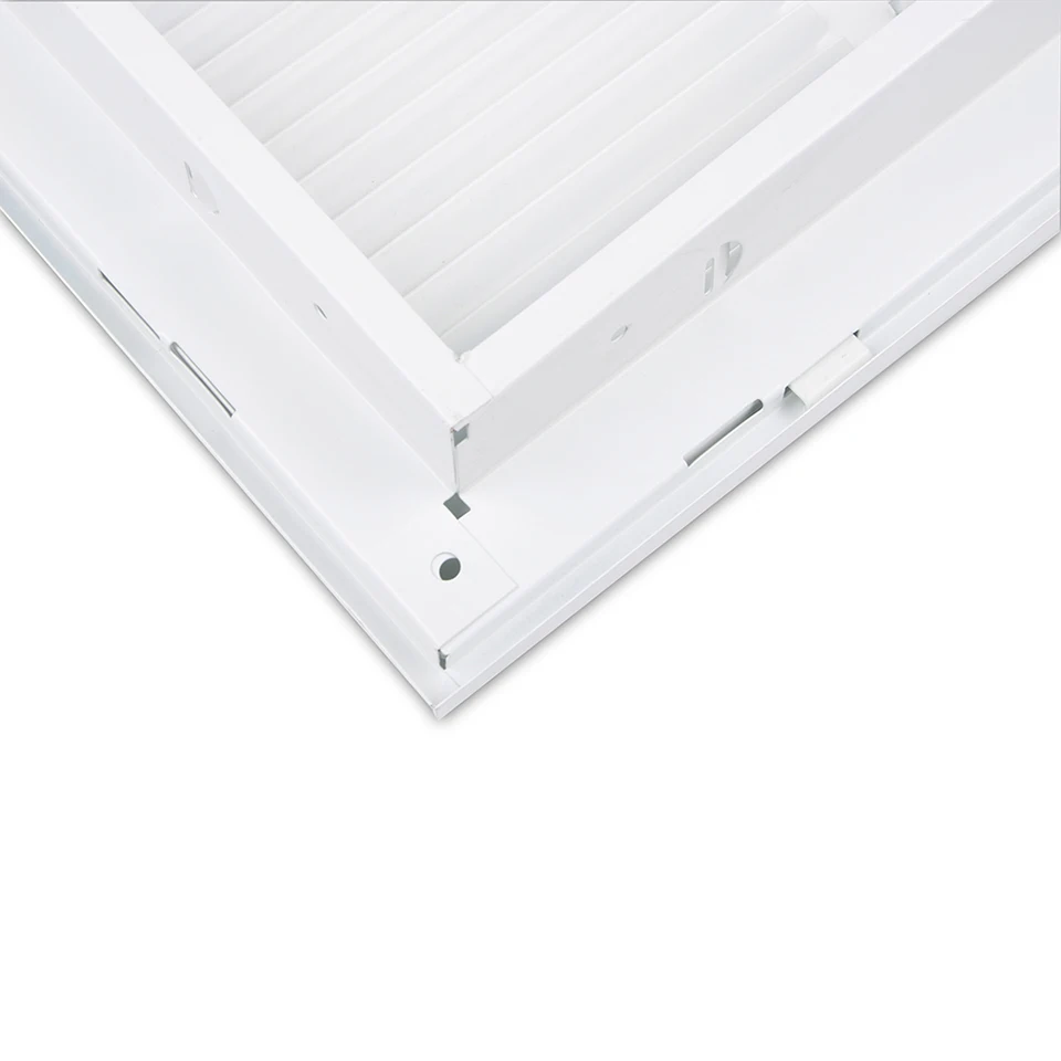 W2" x H16" стальной вентиляционный фильтр обратная вентиляционная решетка вентиляционная крышка белое порошковое покрытие с рамкой потолок и боковая крышка