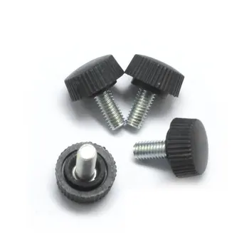 

10pcs/lot straight knurled bolt plastic handle/hand twist plastic adjustable knob round head rubber head screw M3-M6