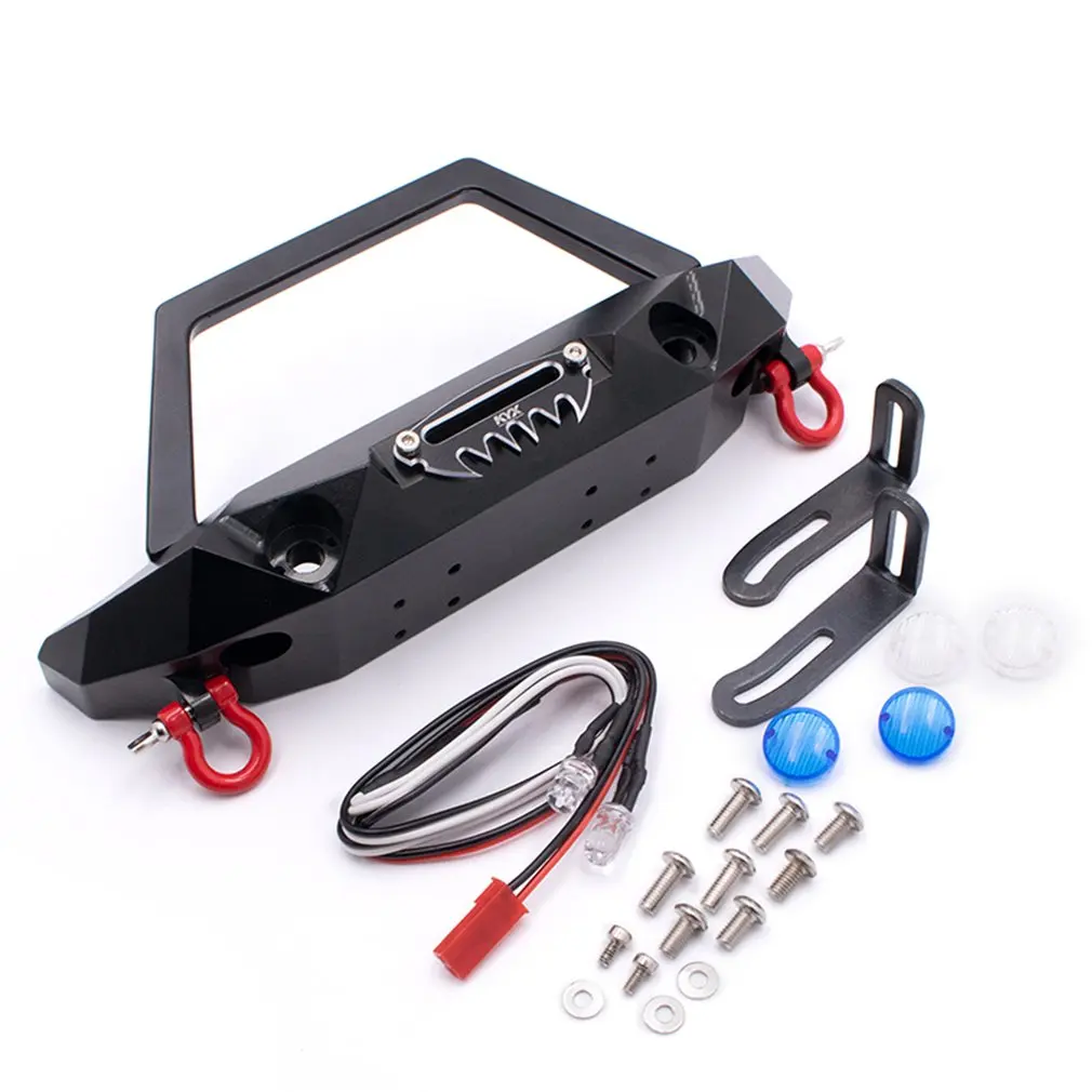 KYX Racing CNC сплав переднего бампера анти-столкновения Запчасти для модификации для 1/10 Wrangler RC Гусеничный автомобиль аксессуары