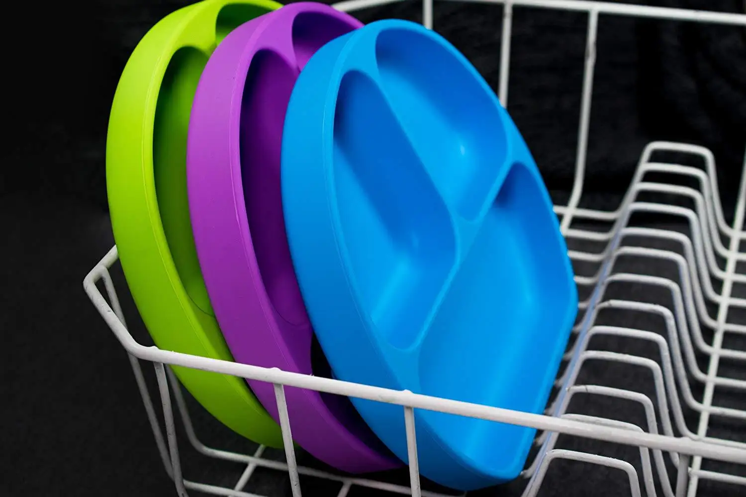 childrens dishes baby Silicone Sucker Bowl Baby Smile Face Plate Tableware Set Smile Face Baby Tableware Set kids plate