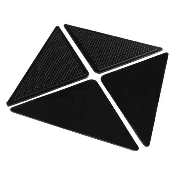 4pcs Прямая поставка, 4 пары нескользящих ковриков, ковриков, захватов, противоскользящих углов для ванной, кухни, гостиной, силиконовых ковриков, захватов - Цвет: 4pcs