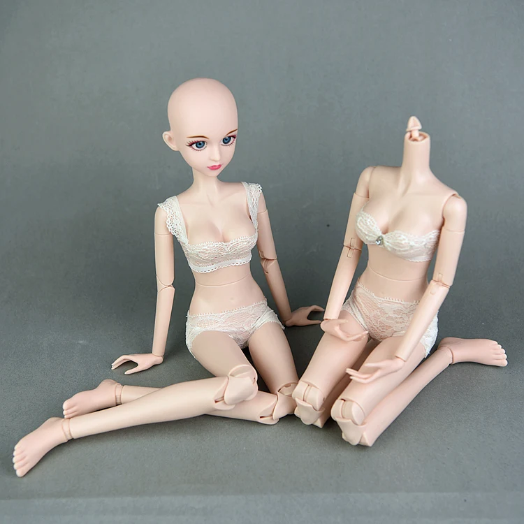 

3D Real Eyes Nude Naked 1/4 BJD XINYI Doll / 45cm Original Doll body with Double Knee Elbow Joint / For Cosplay DIY Doll Toys