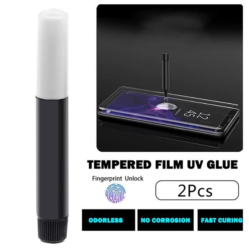UV Tempered Glass Glue Screen Protector For All Mobile Phone Adhesive 3D Curved Tempered Glue Edge Full Cover Glass tempered glass glue