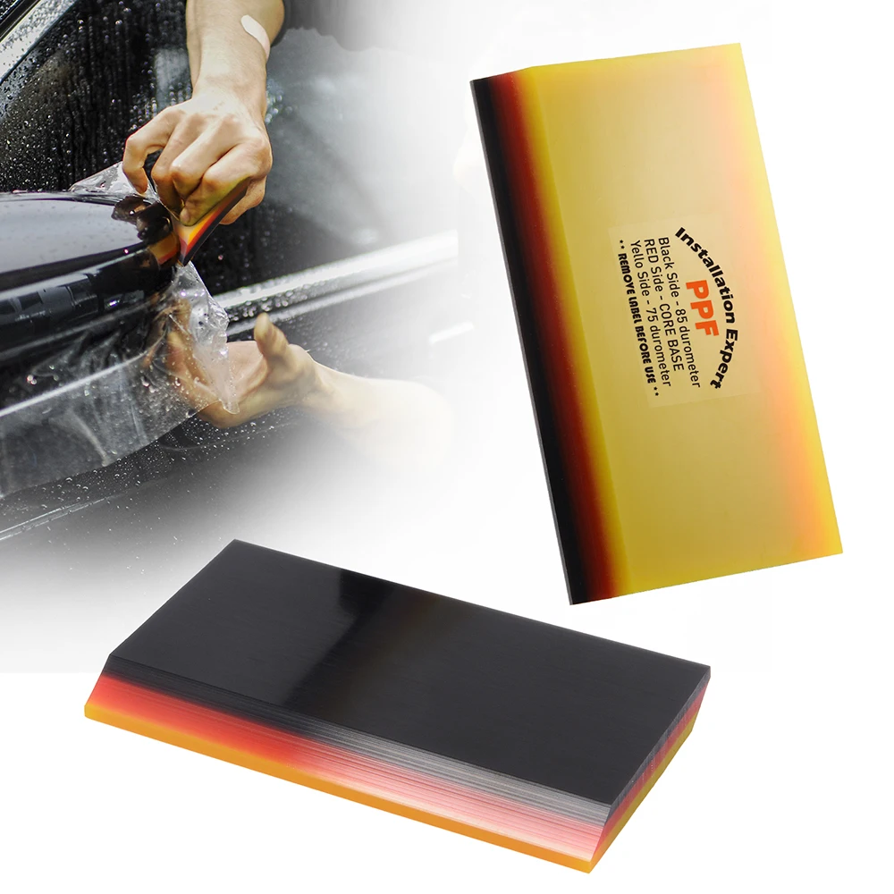 

EHDIS 2IN1 Soft Car Vinyl Wrap Carbon Fiber Film Installing Squeegee Scraper Window Tint Tool Auto Cleaning Tool Sticker Remover