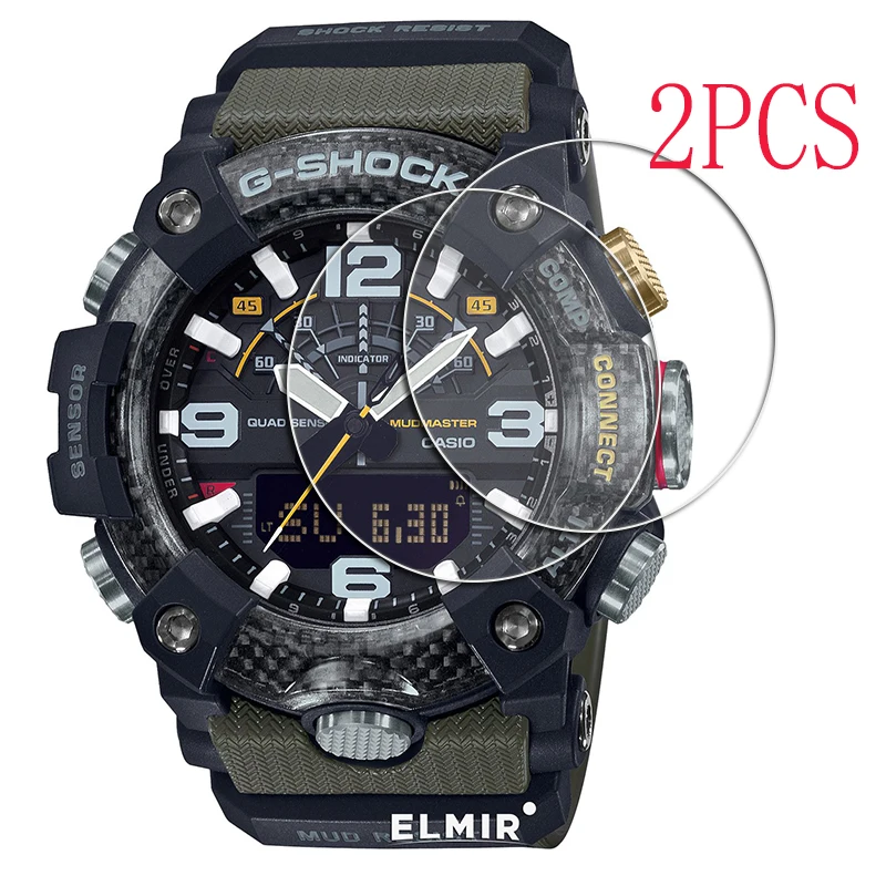 2Pcs For Tempered Glass Screen Protector For Casio G-SHOCK GG-B100