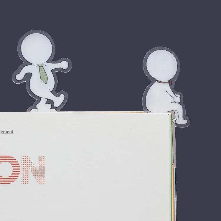 Mohamm 귀여운 만화 마크 페이지 책갈피, 창의적인 학생 문구, 1 박스 당 5 개