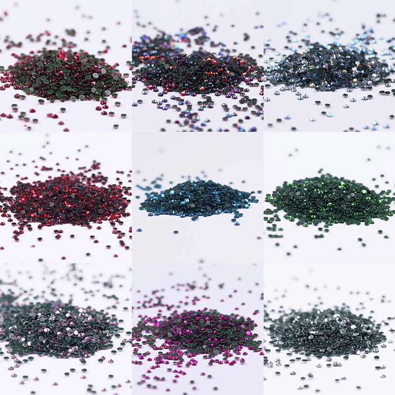 

SS6 1440Pcs Acrylic Nails Rhinestones Crystal Iron on Hotfix Flatback Nail Rhinestoens For Clothes Crystals Nail Art Decoration