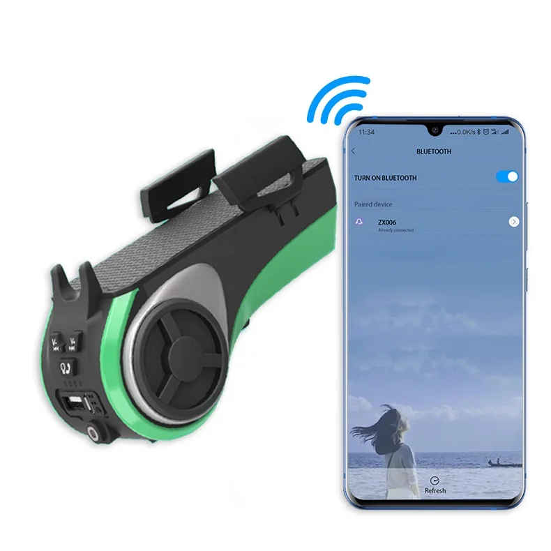 Открытый водонепроницаемый велосипедный Bluetooth динамик глубокий бас портативный беспроводной громкий динамик Профессиональный велосипедный спорт динамик Mp3 плеер