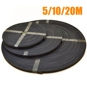 

GT2 Timing Belt 6mm Width 2mm Spacing For 3D Printer Reprap Prusa I 3 5/10/20m GT2 Timing Belt High Quality Tool Parts