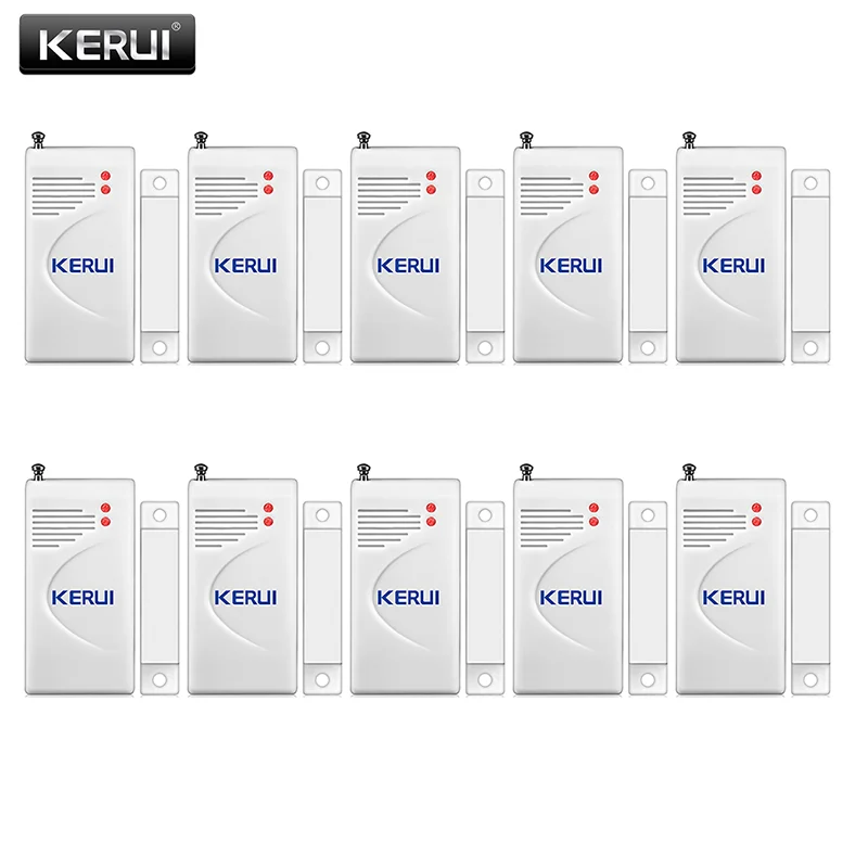 KERUI 3 unids/lote 433mhz Wireless Sensor de apertura alarma de casa de seguridad/Sensor de puerta brecha detector gsm PSTN sistemas de alarma