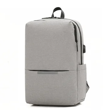 

Simple Backpack Male Computer Bag College and Middle School Students USB School Bag Water Repellent Gift Backpack