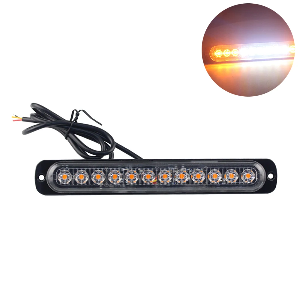 4 шт. 12led стробоскоп-светильник s на автомобиле стробоскоп Предупреждение ющий светильник для грузовика светодиодный боковой фонарь стоп-сигнал желтый белый красный синий дорожный парковочный светильник