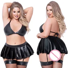 Женское эротическое сексуальное нижнее белье, эротическое платье, одежда из искусственной кожи, комбинация Экзотическая одежда, костюмы, нижнее белье