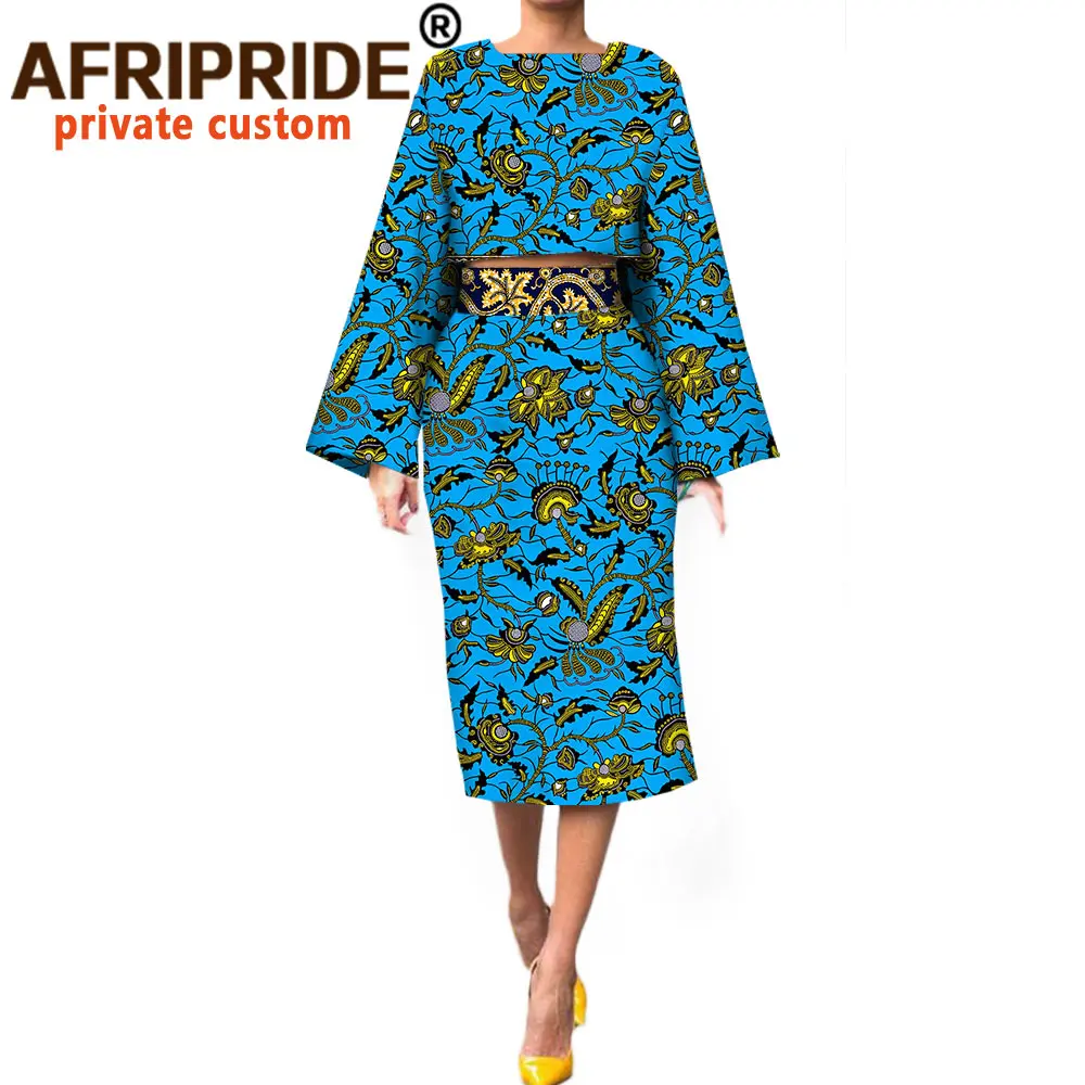 2018 женский костюм AFRIPRIDE частный на заказ длинный широкий рукав короткий топ +