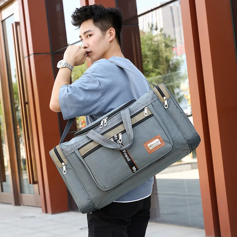 Large Capacity Fashion Travel Bag Man Women Weekend Bag Big Capacity Nylon Portable Travel Carry Luggage Bags XA156K travel bag