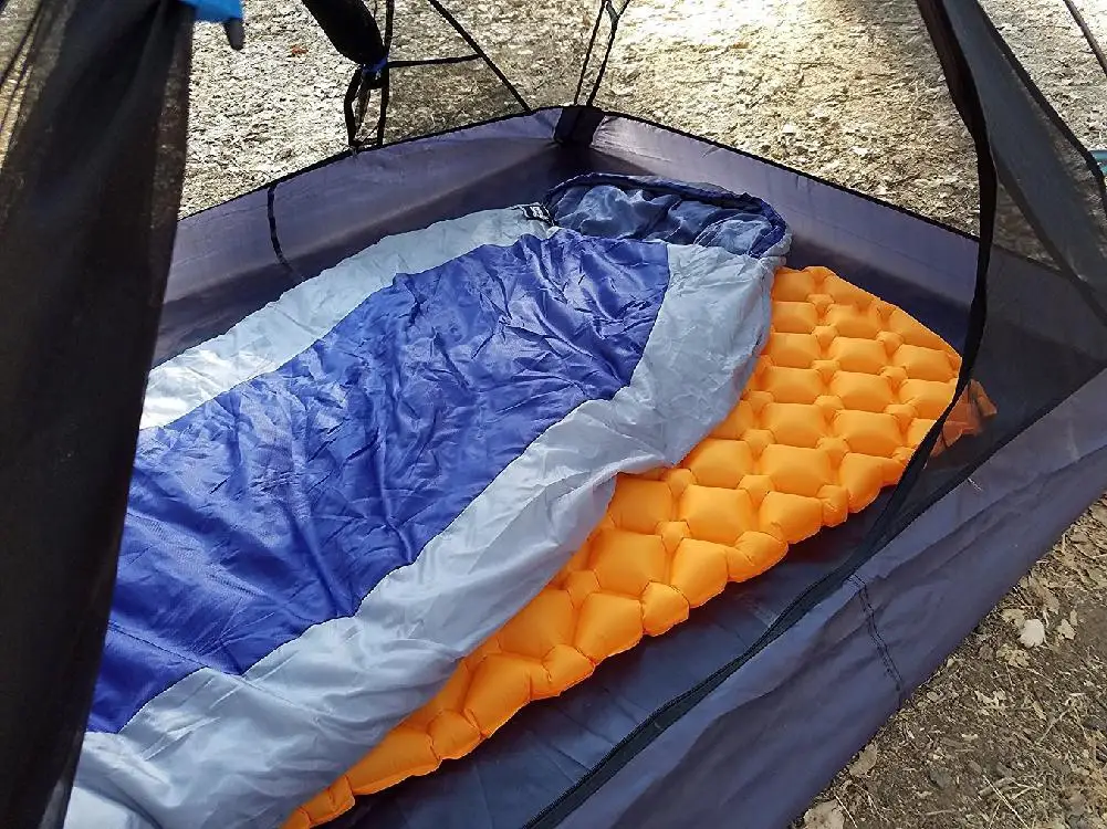  HiMISS Inflatable Single Sleeping Mat TPU Ultra-light Bed for Outdoor Camping Tent Inflatable Cushi