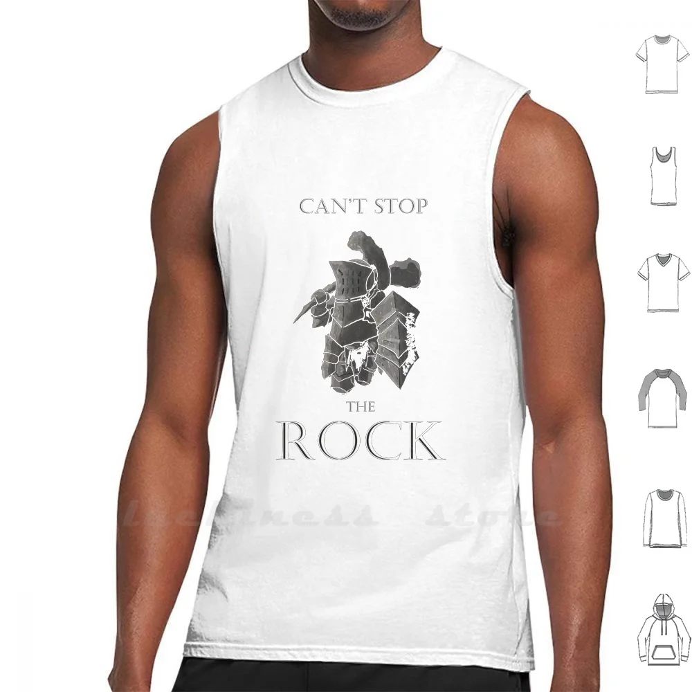 Havel The Rock Canotte Gilet Senza Maniche Playstation Rpg Fantasy Death Dark Demons Souls Demon Dark Souls Hardcore Geeky