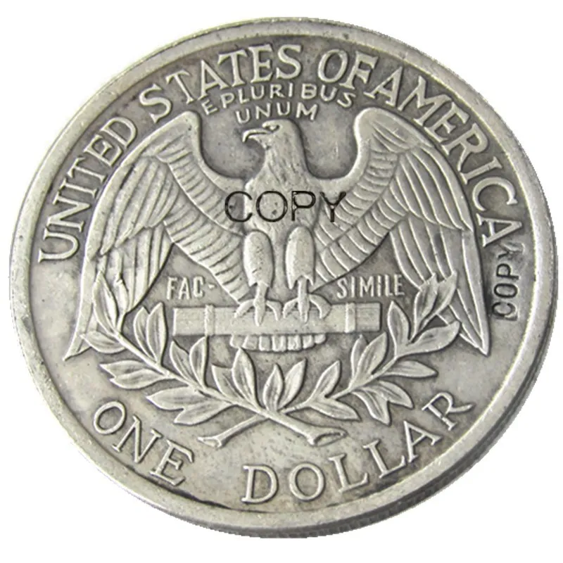 Нам 1865 Washington головой Серебряный копия доллара монета