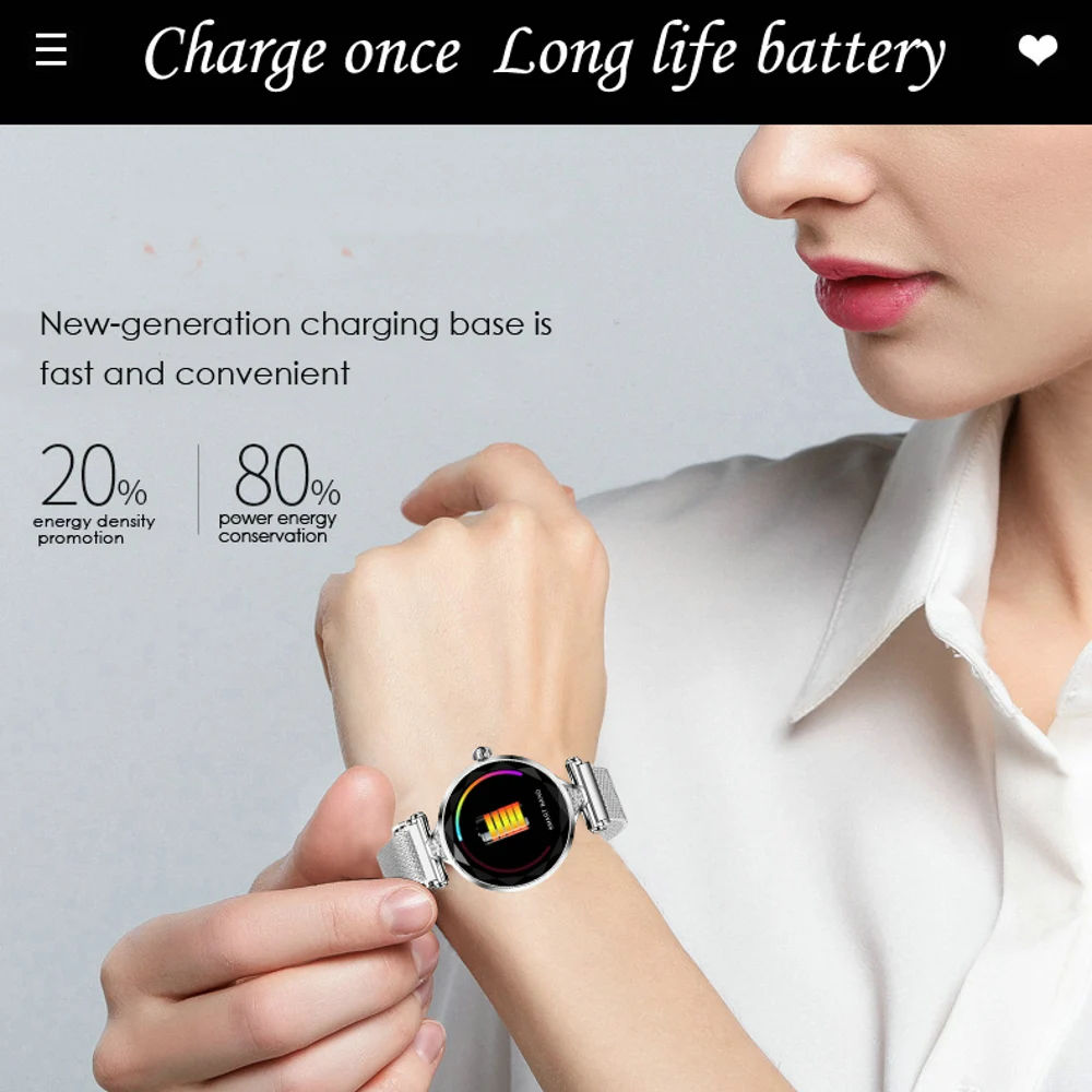 BINSSAW 2020 Women Sport New Luxury Smart Watch  IP67 Waterproof Bluetooth For Android IOS Iphone Smartwatch Gift For Girlfriend