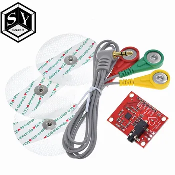 

GREAT IT Ecg module AD8232 ecg measurement pulse heart ecg monitoring sensor module kit for Arduino