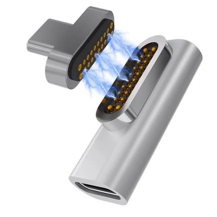 20 контактов магнитный USB C адаптер 4 к 100 Вт Быстрая зарядка для Macbook Pro Pixelbook OD889