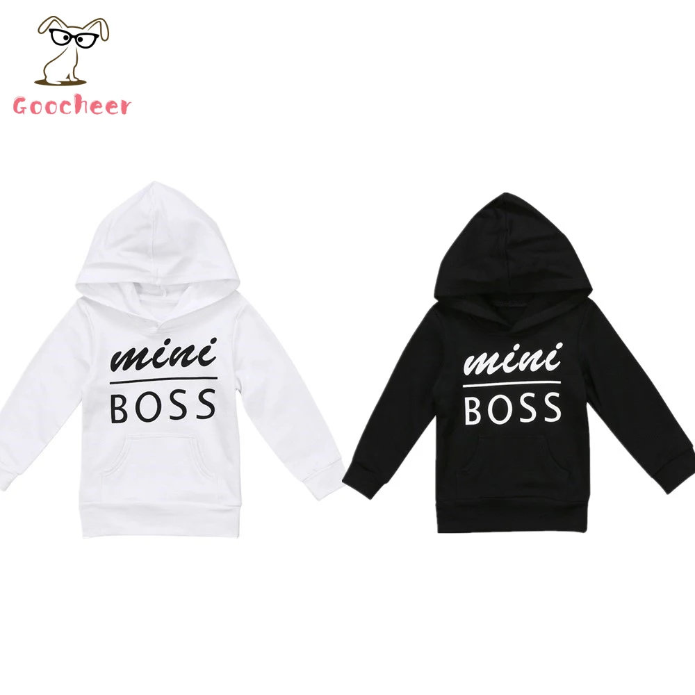 Toddler Kids Baby Boy Clothes Sets Autumn Letter Print Hoodie Tops