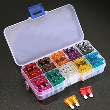 100 шт. 50 шт. Автомобильные предохранители 2A 3A 5A 7.5A 10A 15A 20A 25A 30A 35A 40A Amp с коробкой клип ассортимент Авто лопасти тип Предохранитель набор грузовик