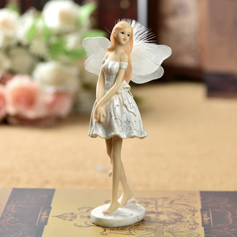 

Cute Angel Fairy Figurine Miniature Home Decoration Accessories Resin Home Decor Decorations For Home Miniature Figurines girl