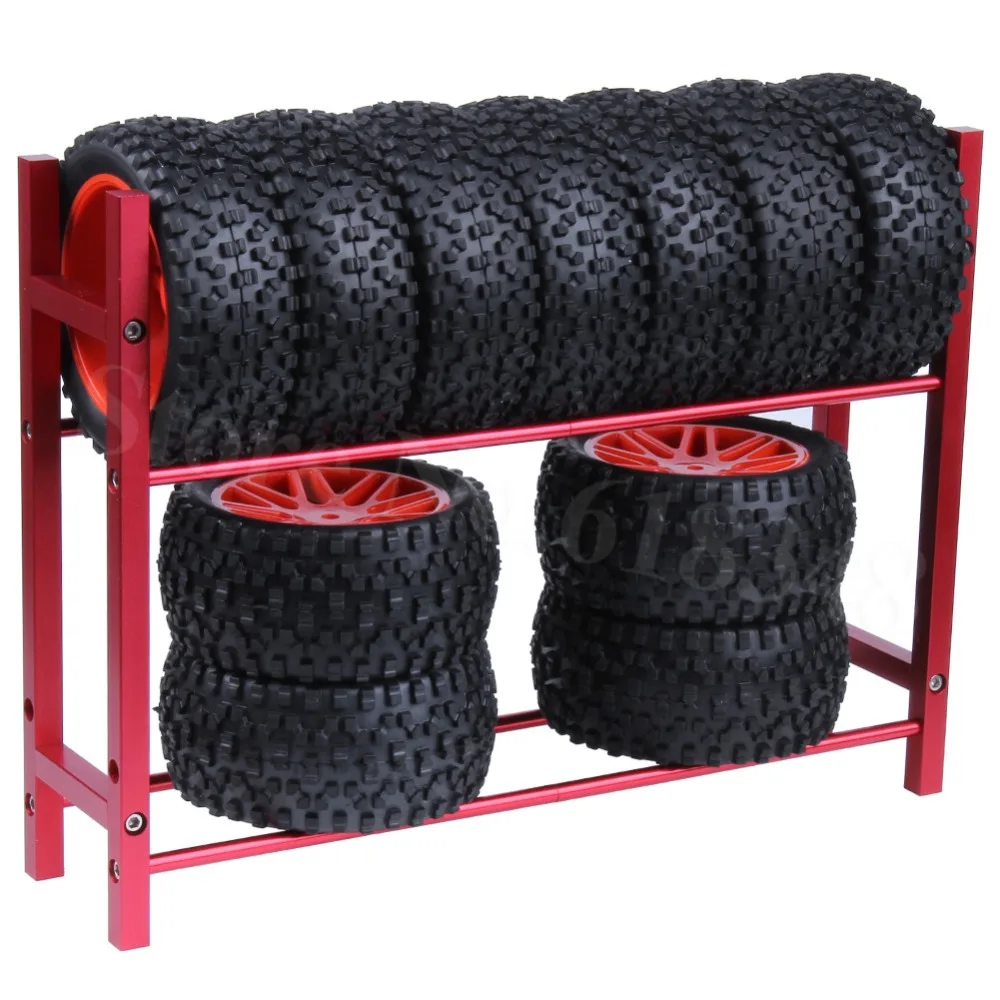 Металлическая алюминиевая полка для автомобильных шин на радиоуправлении колес