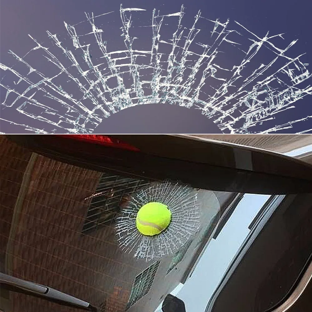 NS модификация автомобиля Стайлинг Бейсбол Футбол Теннис стерео разбитое стекло 3D стикер автомобиль мяч в окне хиты самоклеющиеся забавные наклейки