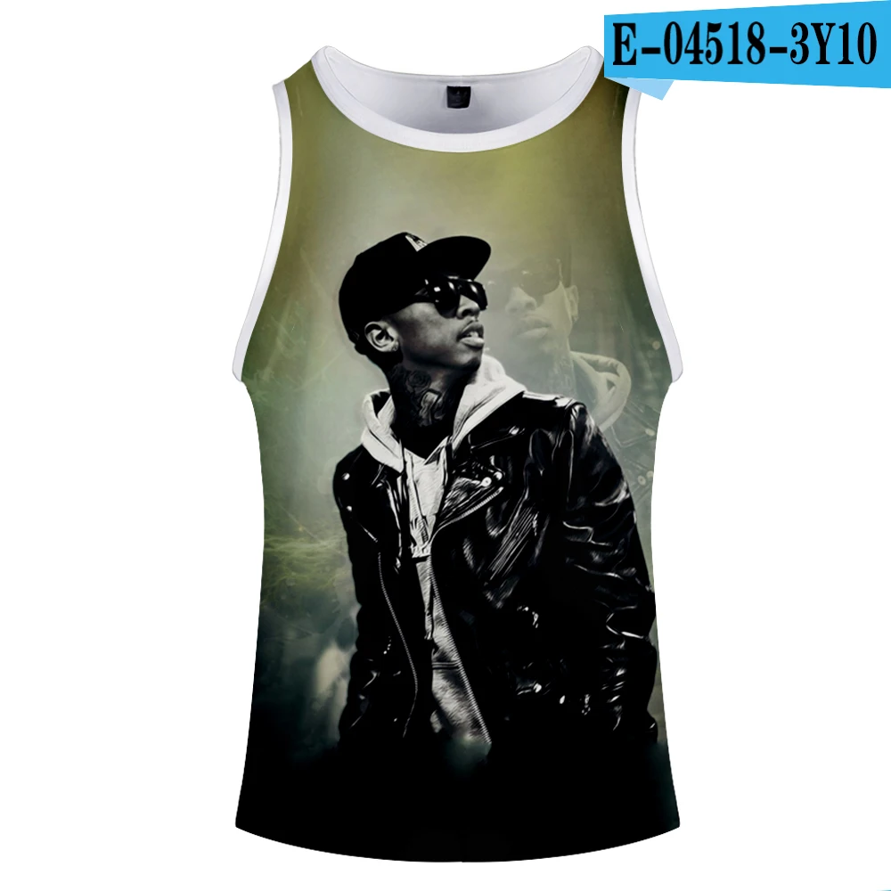 Новинка,, Tyga, 3D принт, топы, женские, мужские, летние, крутые, без рукавов, жилет,,, Повседневная Уличная одежда - Цвет: 4