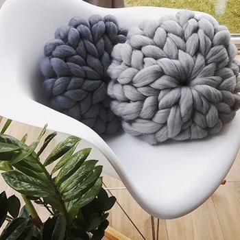 

1000g/Ball Soft Merino Wool Yarn Hand Knit Spinning Crocheting Hat Scarf DIY Bulky Arm Roving Knitting Blanket Thick Chunky Yarn