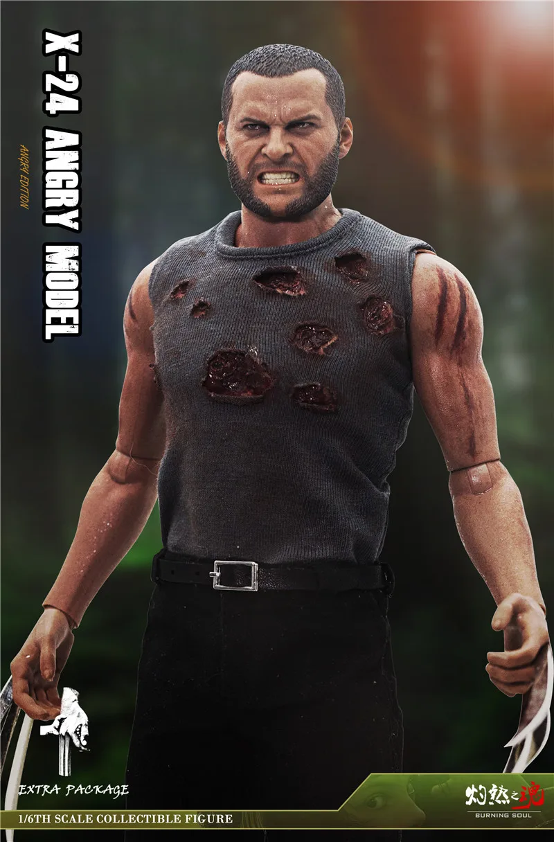 

1/6 Scale The Logan Clone Wolf War Damaged Normal Ver. Action Figure Model 12' Full Set Action Figure Dolls Toys