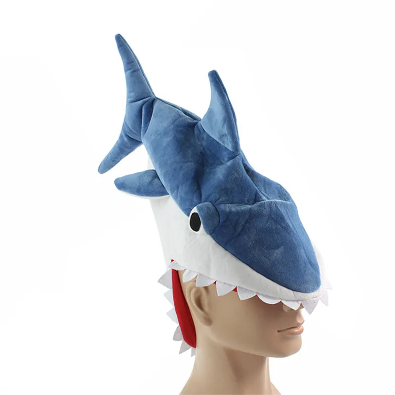 Halloween-funny-originality-Aquarium-shark-piranha-fish-hat-plush-toy-Stuffed-Plush-Cap-Cosplay-Hat-for (1)