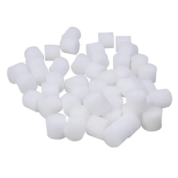

100PCS 30mm Planting Seedlings Sponges Moisturized Soilless Hydroponic Sponge Vegetables Cultivation Gardening Tools (White)