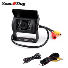 Yuanting visão traseira noturna câmera de backup à prova dwaterproof água e conector de segurança av plug cabo para ônibus rv caminhão resistente