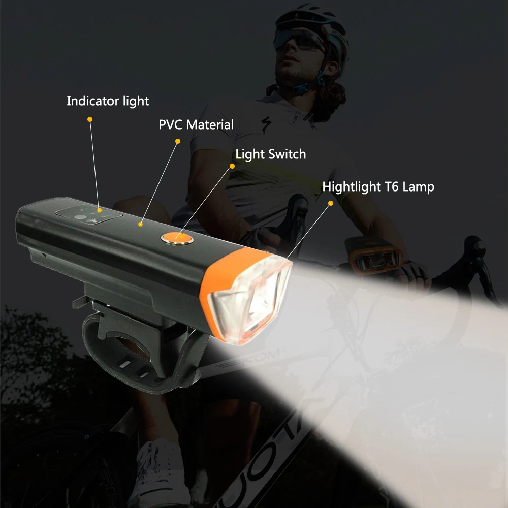Водонепроницаемый передняя фара для велосипеда светильник велосипедный задний фонарь яркий зарядка через usb светодиодный вспышка светильник велосипедный фонарь велосипед светодиодный головной светильник Безопасности Светильник s