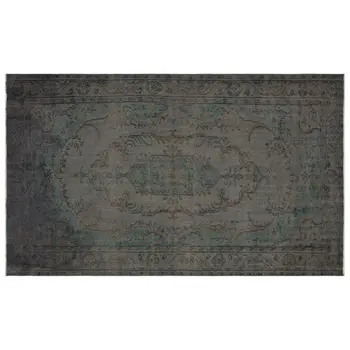 

Handmade Gray Vintage Overdyed Turkish Area Rug 180x295 Cm-5'11''X9'8''