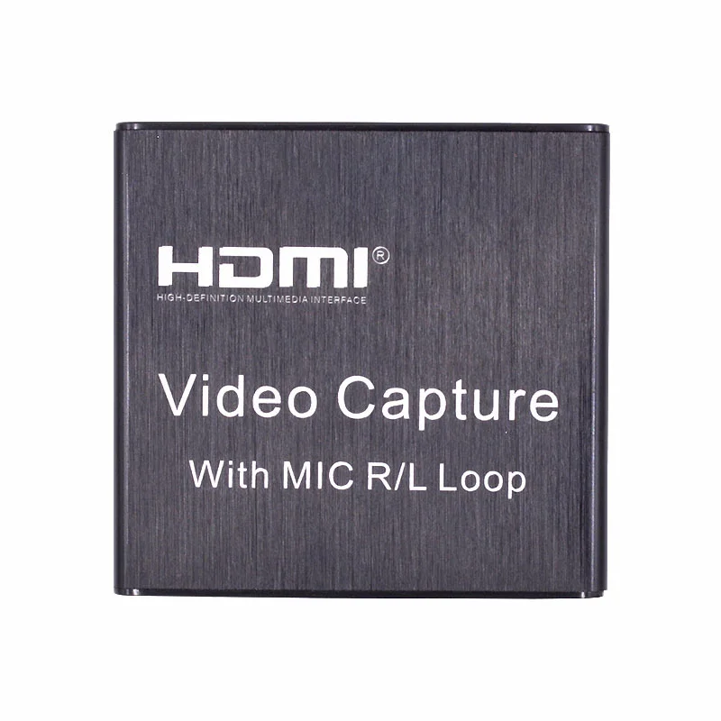 

1080P USB 2.0 60FPS HDMI Video Capture Card Video Grabber Record Box Streaming Adapter with Mic R/L Loop For PS4/Xbox Live Broad