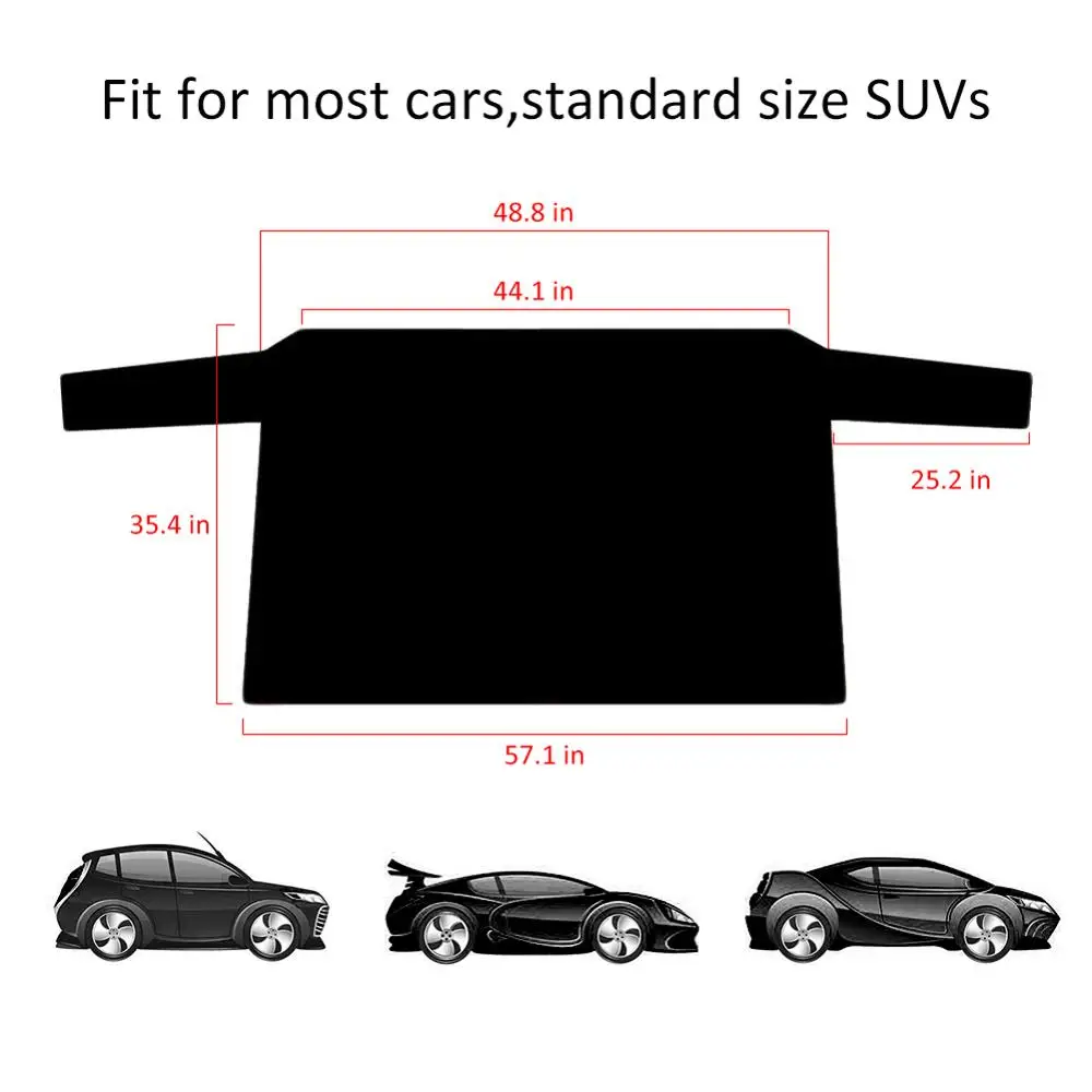 210*120cm Car SunShade Cover Magnetic Car Front Windscreen Snow Ice Shield Cover Car Windshield cover Car Sun Protector