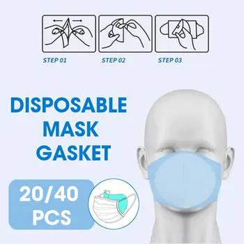 

20/40pcs Disposable Mask Pad Respirator Filter High Quality Anti Smog Mask Pads for Face Masks